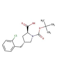 Astatech (2S,4R)-1-(TERT-BUTOXYCARBONYL)-4-(2-CHLOROBENZYL)PYRROLIDINE-2-CARBOXYLIC ACID; 1G; Purity 96%; MDL-MFCD06659393